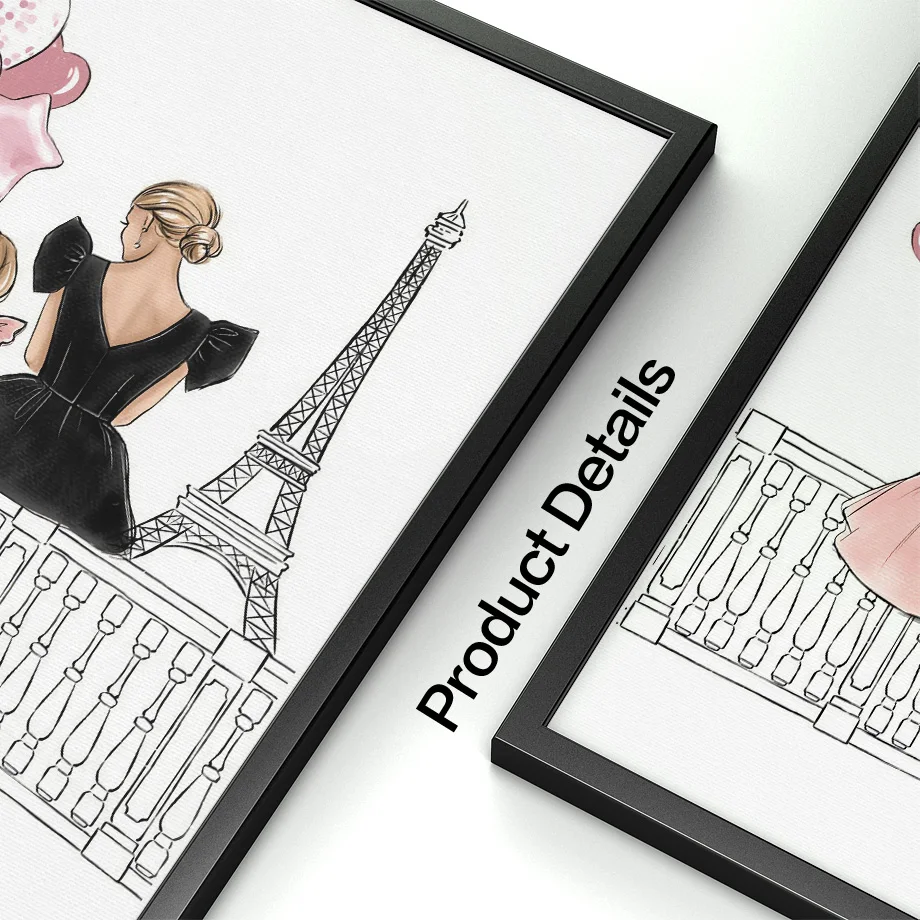 Картина на холсте модная мать любовь маленькая девочка рояль скандинавский