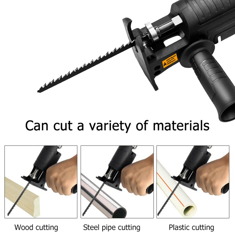 

Reciprocating Saw Adapter Electric Drill to Electric Saw Household Multifunctional Wood Cutter Woodworking Tools