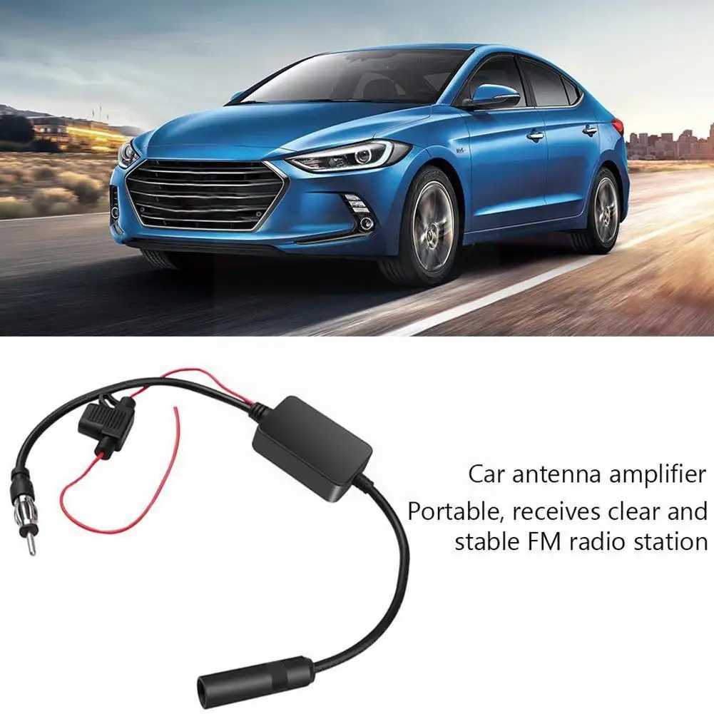 Автомобильная радиоантенна 12 В усилитель радиосигнала FM/AM бустер автомобильная