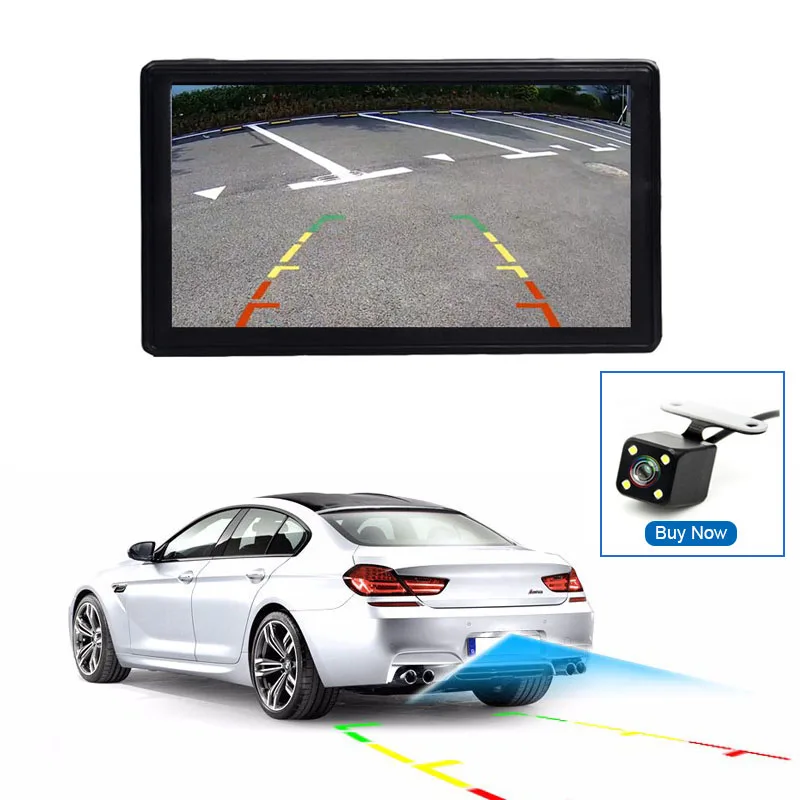 7 Inch Touch Screen HD1080 Stereo Linux Car Portable Wireless Apple CarPlay rearview mirror camera Bluetooth 5.0 Navigation |
