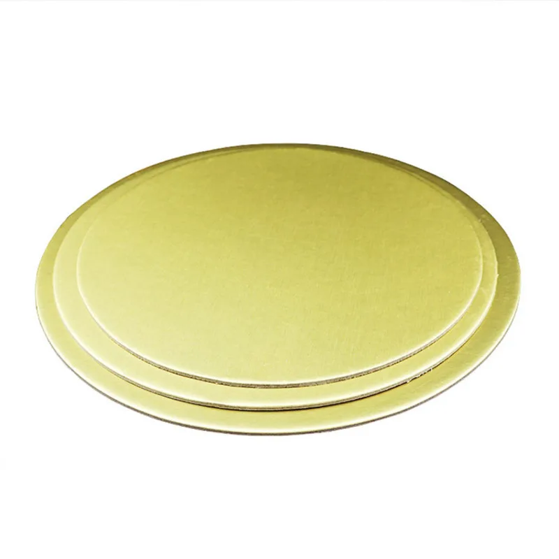 10 шт. набор золотых круглых досок для торта Круглая картонная тарелка дня