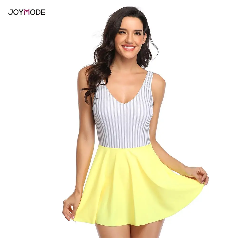 Купальники JOYMODE 2020 для мамы и ребенка Цельный купальник с цветочным принтом