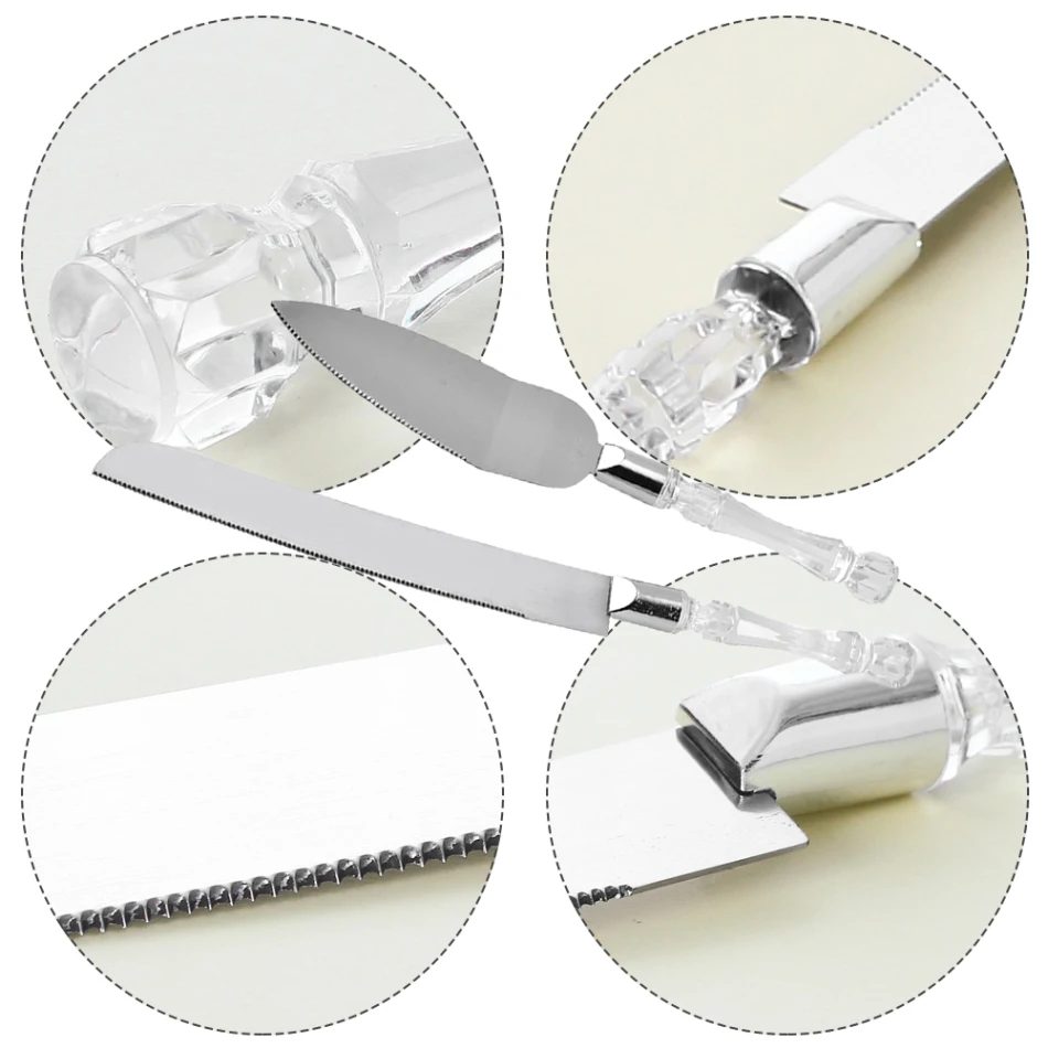 

2Pcs Wedding Resin Cake Knife Serving Set Custom Cake Knife & Shovel Birthday Gift Party Decoration Bread Shovel Baking Tools