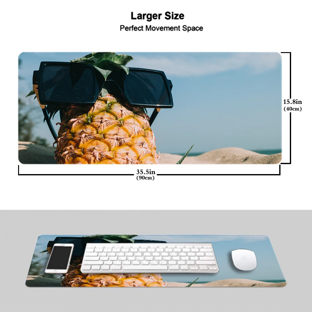 

Sunshine Pineapple Beach Mouse Pad Gaming Mouse Pad Pad Keyboard Table Mat Table Blanket Mouse Pad Computer Notebook Pad