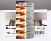 150pcslot panasonic cr1216 ecr1216 dl1216 br1216 lm1216 5034lc cr 1216 3v lithium battery button coin batteries cell