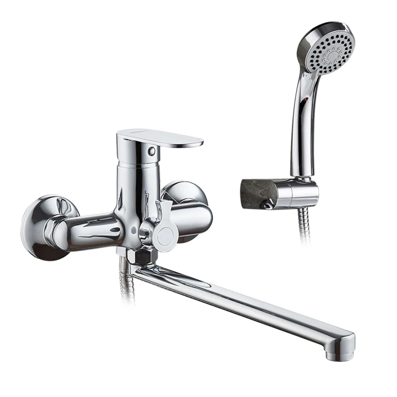 LEDEME Смеситель для ванны с длинным изливом 300 мм. латунь Цве: хром L2210| |