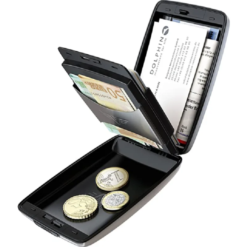 1 шт. безопасный RFID депозит и снятие бумажника для удостоверения личности