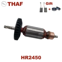 free bearing carbon brush%ef%bc%81ac220v 240v armature rotor anchor stator replacement for makita rotary hammer hr2450 2450