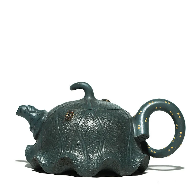 

Yixing Authentic tea pot Purple Clay filter Teapots beauty kettle Raw ore Green clay Handmade Tea set Customized gifts 290ml
