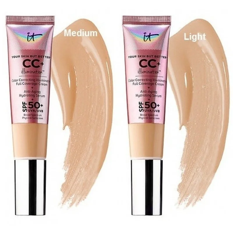 Горячая Распродажа It Cosmetics CC + крем SPF50 полное покрытие средсветильник основа