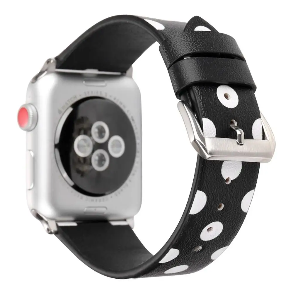 Кожаный ремешок для Apple watch 42 мм 38 iWatch 44 40 браслет часов 5 4 3 2 1 Аксессуары | Наручные