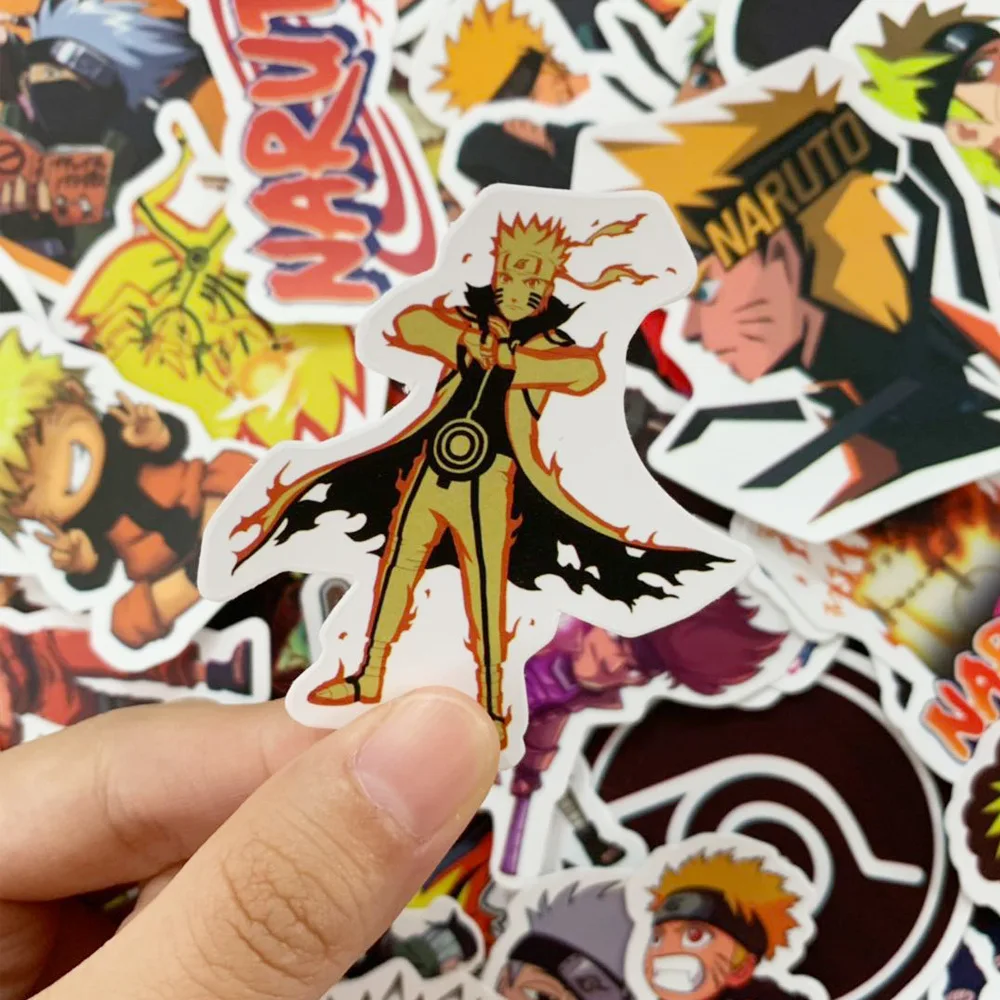 

50pcs Cartoon Anime NARUTO stickers laptop Skateboard Suitcase Guitar luggage Graffiti DIY Sticker Children Classic Toys