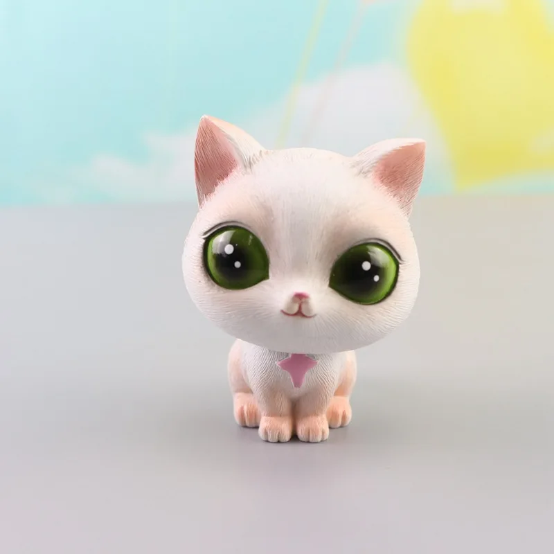 1 шт. Kawaii большой глаз кошка милые встряхивающие головки игрушки Автомобильные