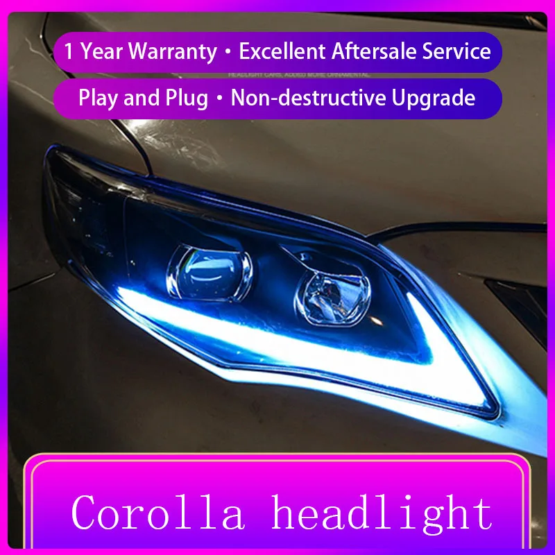 

Фасветильник Передняя светодиодная в сборе с дневными ходовыми огнями 2011-2013 для Toyota Corolla Altis