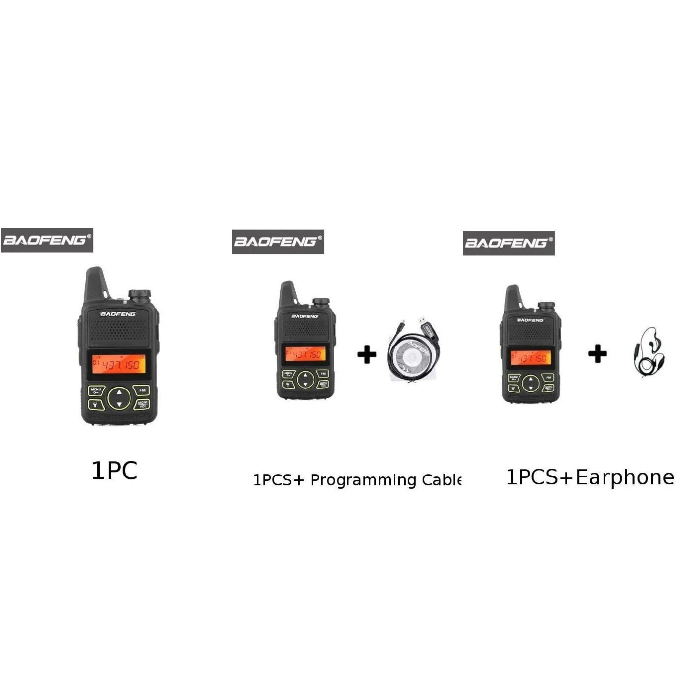 Для портативной двухсторонней радиостанции BAOFENG BF T1 MINI Walkie Talkie UHF 400 470 МГц