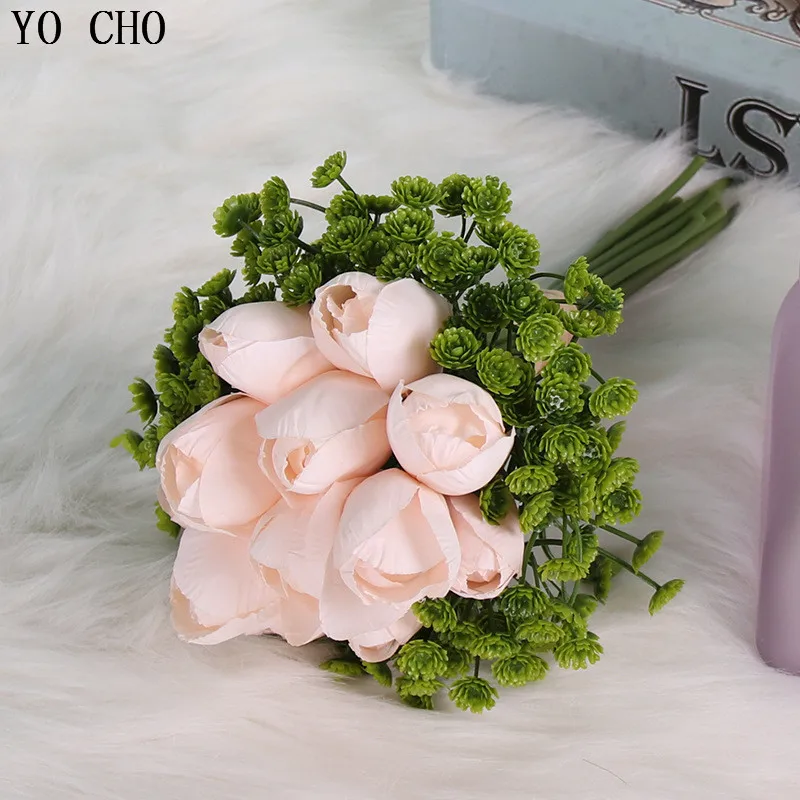 Букет невесты Мода Высокое качество PU искусственные тюльпаны 12 головок Шелковый