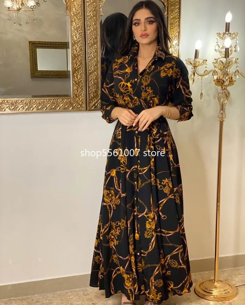 Дубай Abaya Турция Jalabiya Макси мусульманское женское платье с длинным рукавом