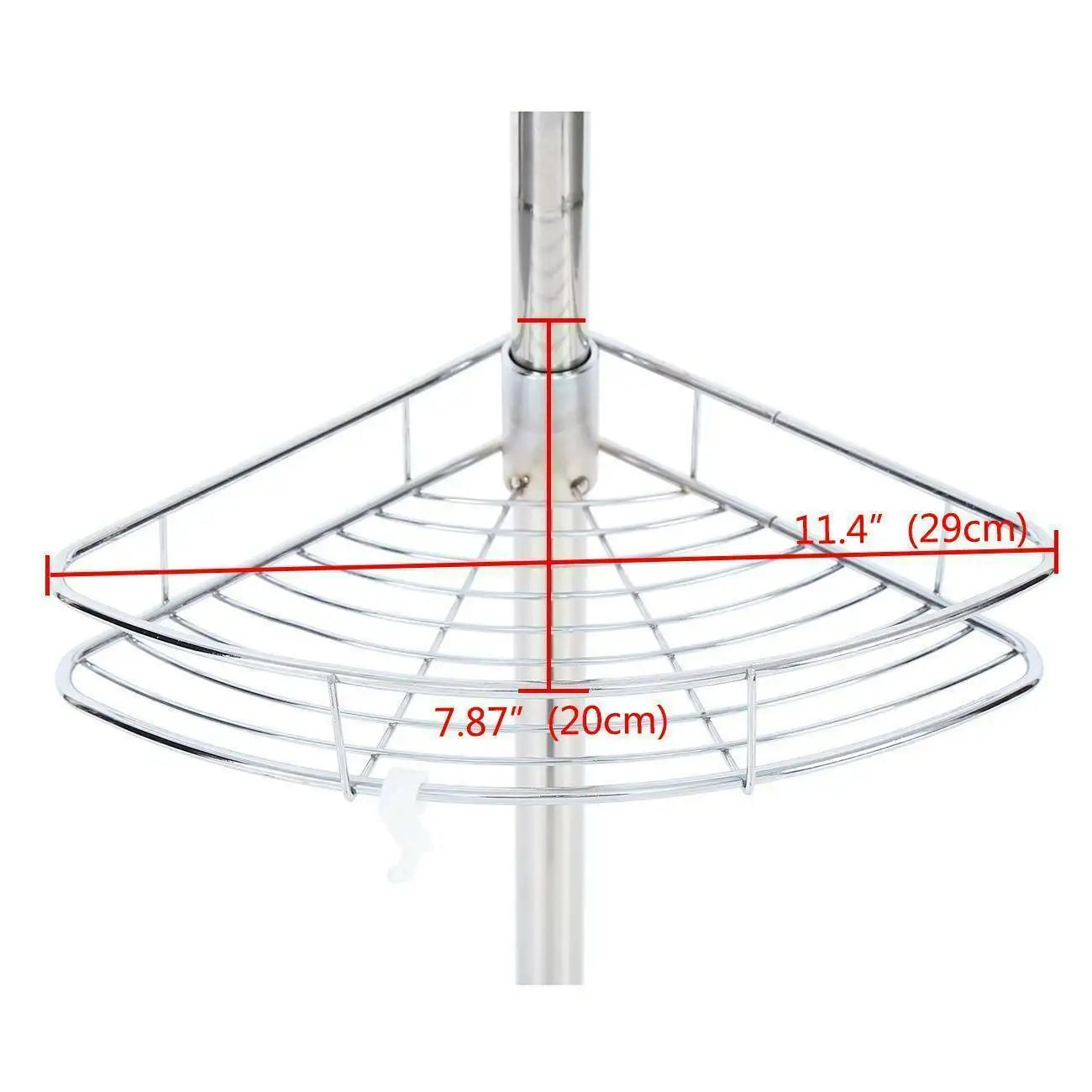 4-уровневый угловой держатель для душа металлическая полка-органайзер ванной