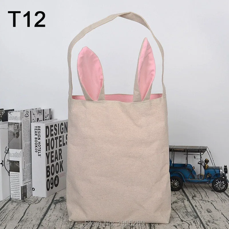 Персонализированные сумки тоут с пасхальным кроликом 32 стиля DIY милые пасхальные