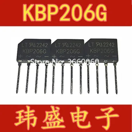 10 шт./лот KBP206 KBP206G 2A/600V Высокое качество ..| |