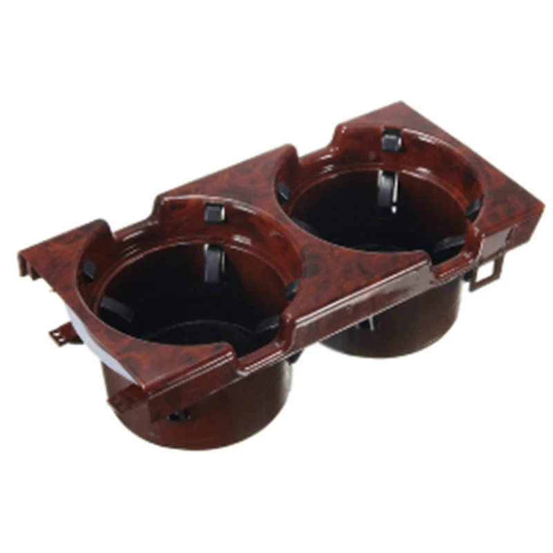 

Mahogany Front Car Center Console Cup Box Dual Drinks Cup Holder for -BMW 3 Series E46 1999-2005 51168217953