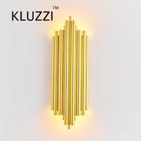 kluzzi post modern light luxury gold tube luxury wall lamp fixtures indoor industrial for home restaurant living room design