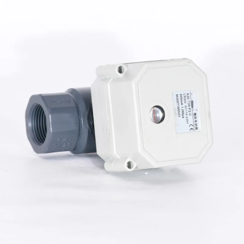 2-сторонний Φ мини моторизованный UPVC шаровой клапан 1/2-11/4