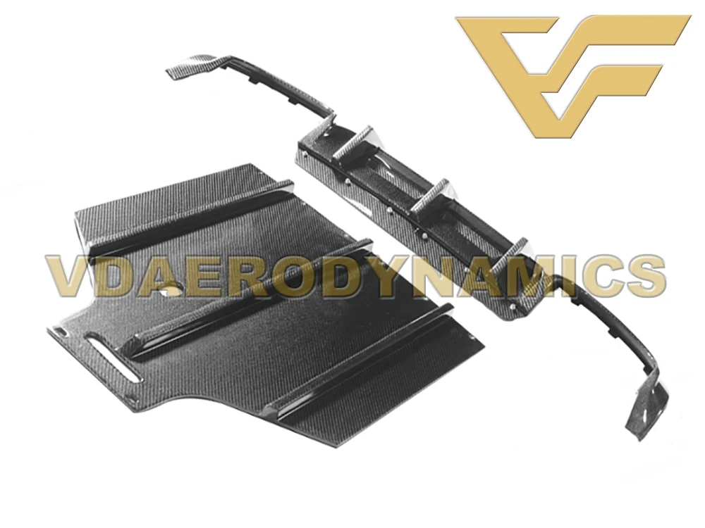 Подходит для 2012-2014 Benz W204 C63 VAD-RZ из углеродного волокна задний диффузор бампер |