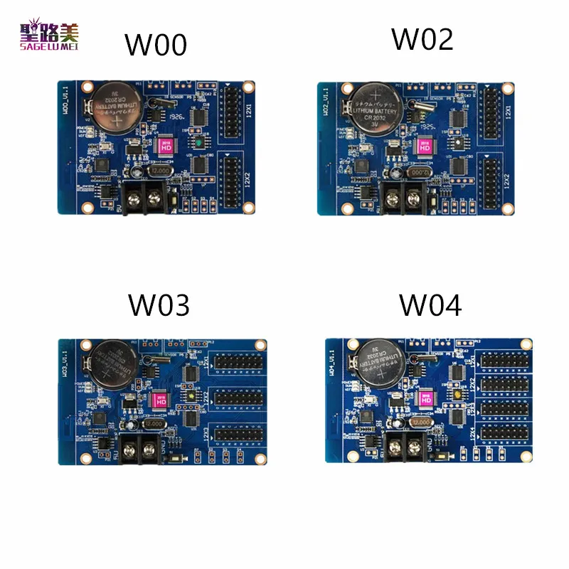 HD W00 W02 W03 wifi одноцветная светодиодная карта управления беспроводной P10