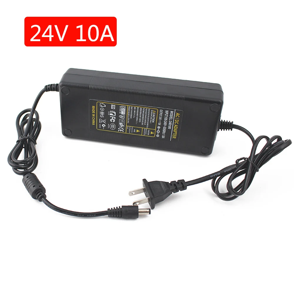 

AC DC Универсальный Мощность адаптер 24 вольт 10A переключение Питание для видеонаблюдения светодиодный светильник переменного тока 220V 110V DC/DC ...