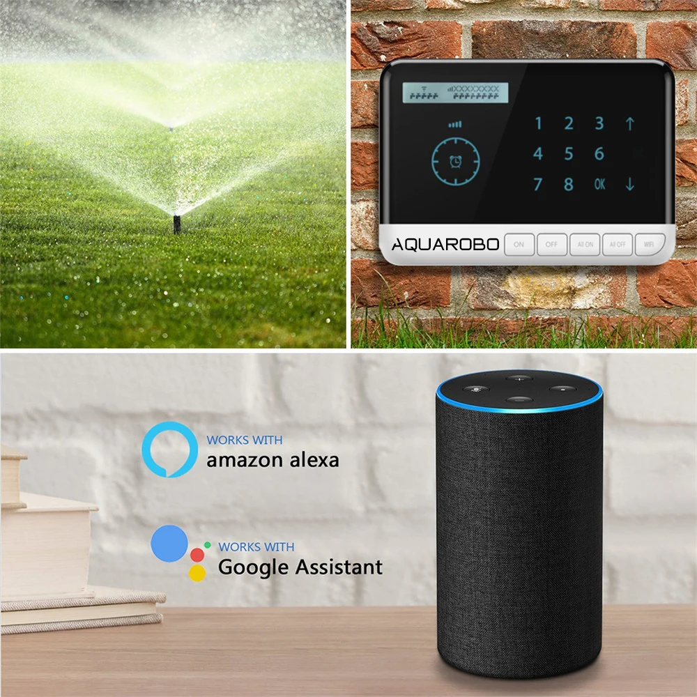 Система полива сада Alexa с 8 нагрузками программируемая Wi-Fi система голосовым