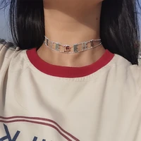 2020 new custom name choker women copper letter necklace personalitzed old english necklace gothic gift drop shipping