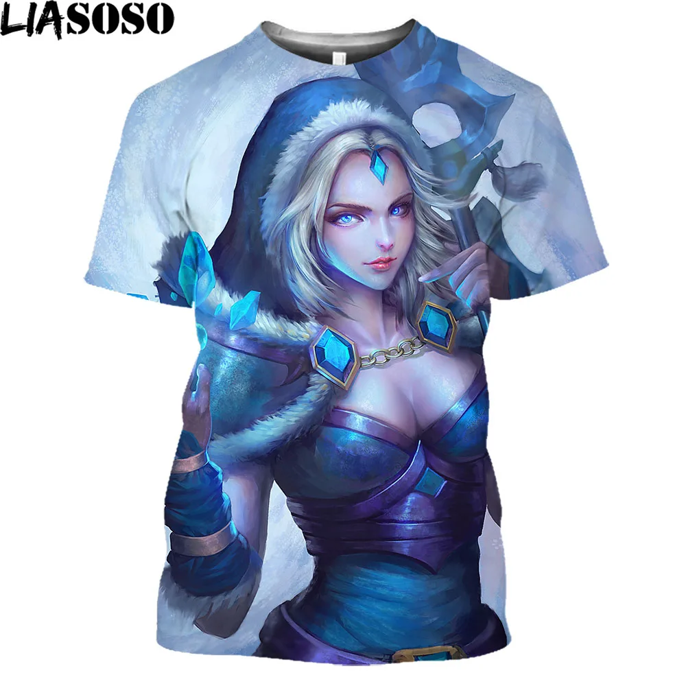 

2021 New Game Dota 2 3D Printed T-shirt Men Women Summer Fashion Trendy Short Sleeve Harajuku Style Streetwear Oversized Tops