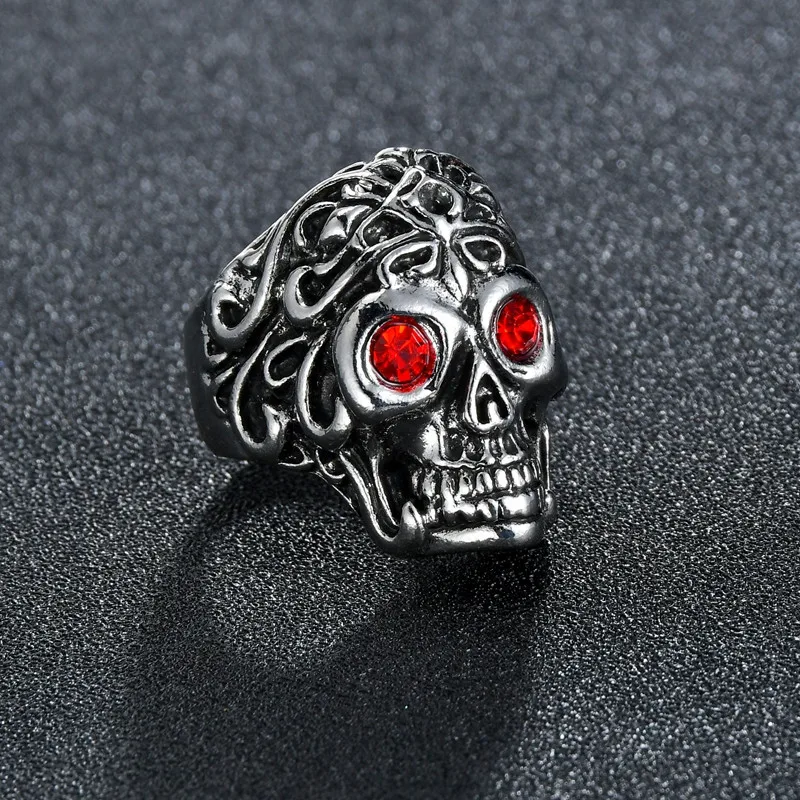 Ретро готика глаза кольцо ювелирные изделия Для Мужчин's панк байкерское