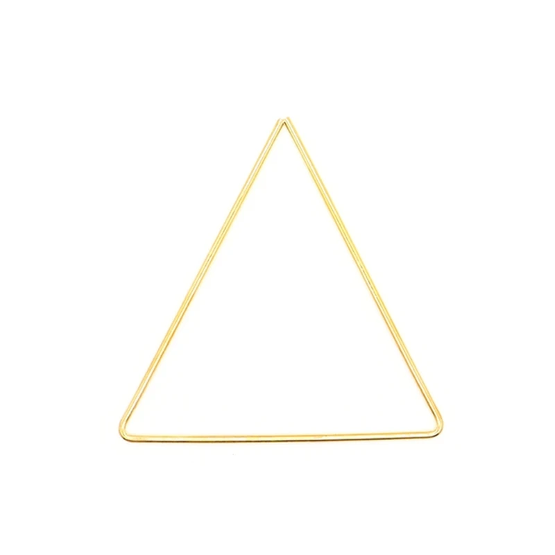 

Новый треугольный металлический цветочный обруч венок макраме кольца Ловец снов макраме настенные подвесные изделия для «сделай сам» Свад...