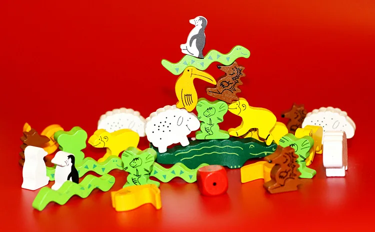 Карты игра животные на животных Детская развивающая настольная стопка игрушек