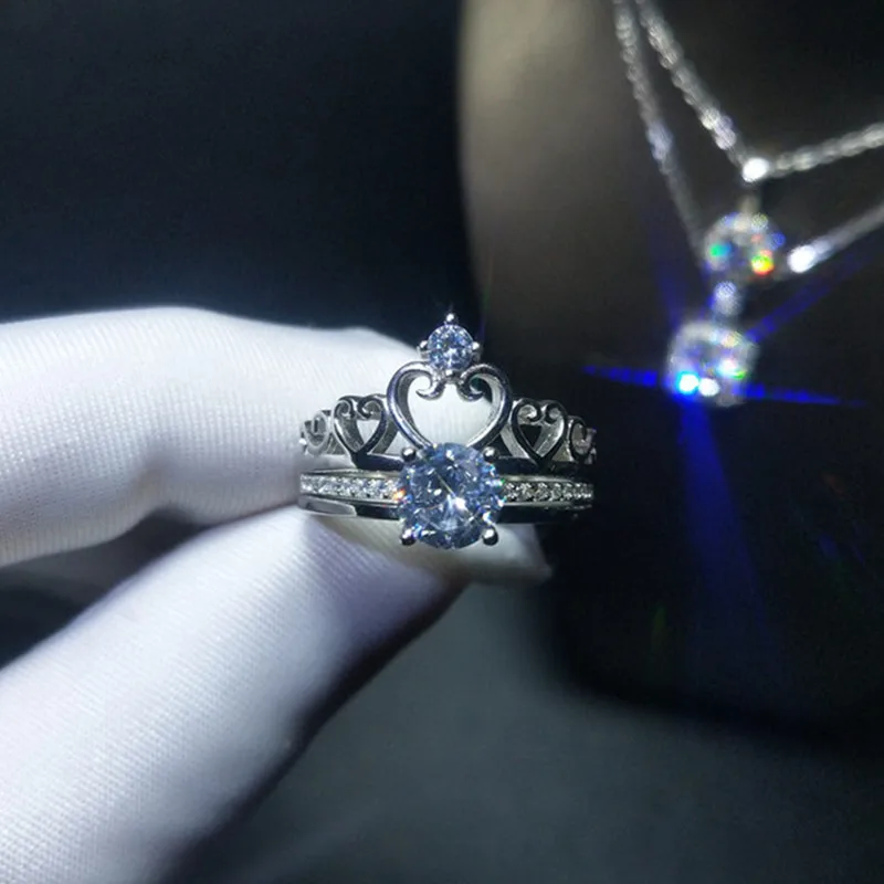 Geoki идеальный покрой королевские Звездные Кольца с муассантом наборы для женщин