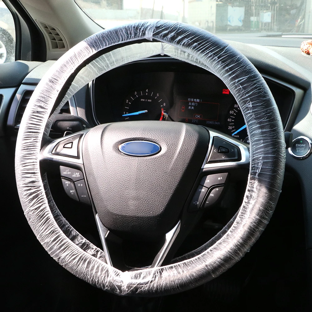 FORAUTO Универсальный одноразовый чехол рулевого колеса автомобиля Автомобильный