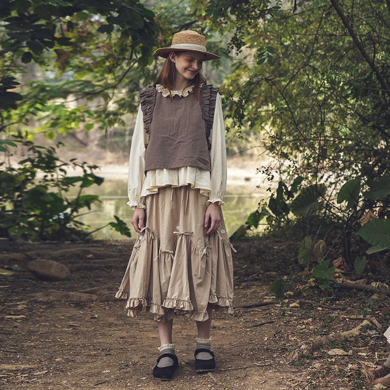 Imakokoni блуза кофейного цвета оригинальный дизайн простой и тонкий женский пиджак