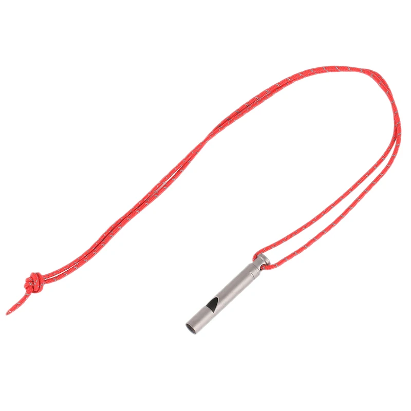 Титановый аварийный свисток громкое портативное ожерелье со свистком шнур для