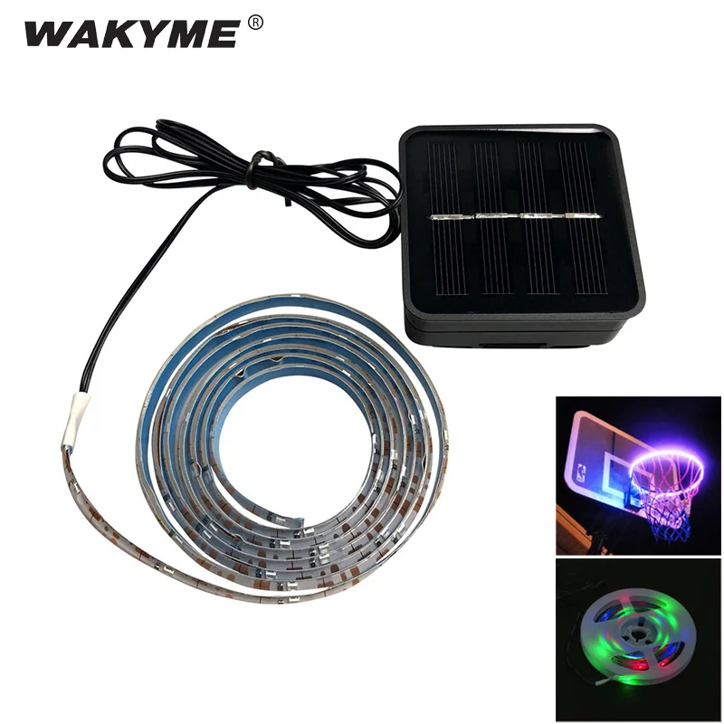 

Светодиодная ленсветильник WAKYME 1,5 м с 7 мигающими режимами, светодиодная лампа на солнечной батарее, уличная декоративная лампа для корзины ...