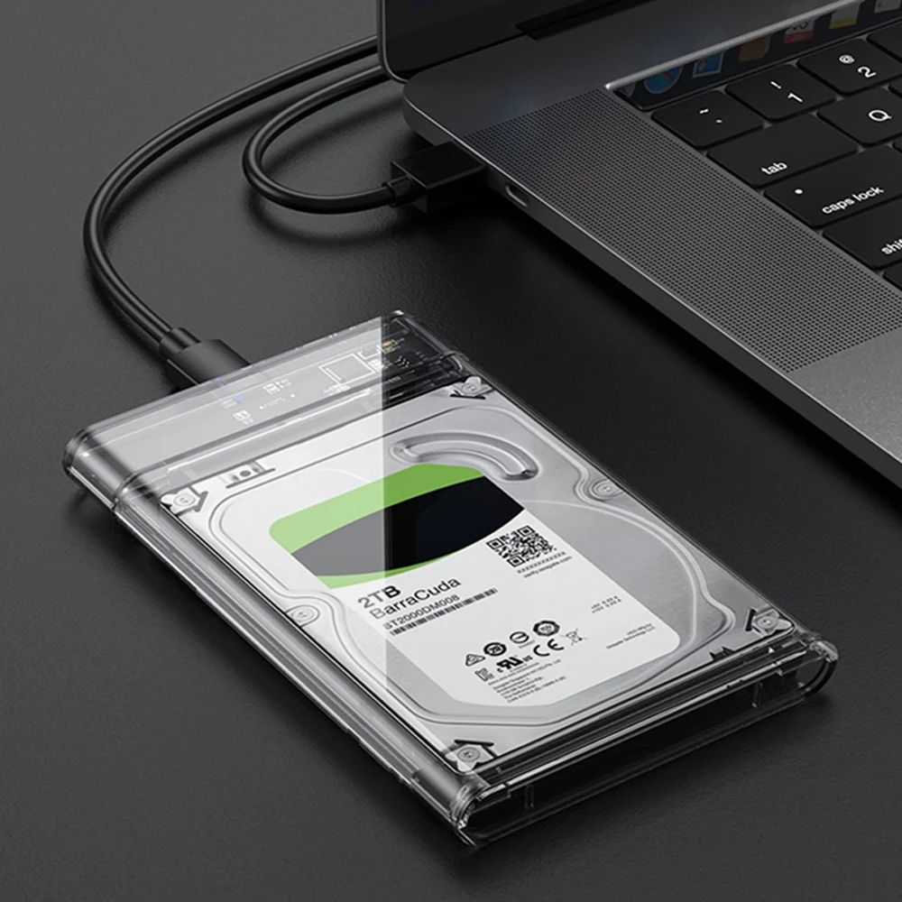 Прозрачный чехол Eunaimee для жесткого диска USB 3 1 UASP Type C на Sata 0 корпус 2 5 дюйма|Сумки и