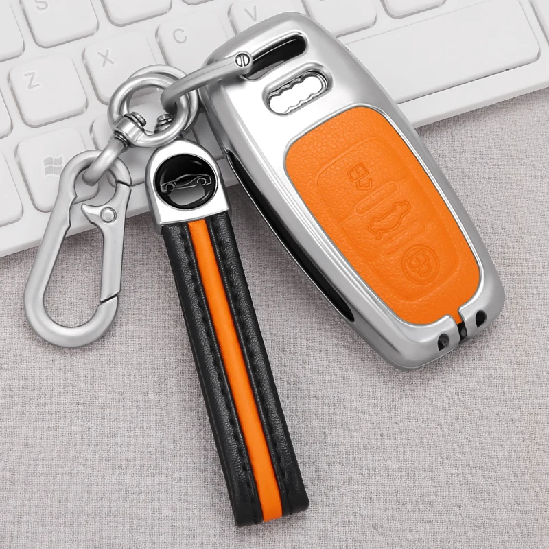 

Чехол для ключей автомобиля, чехол для ключей для Audi a1 a3 8v a4 b8 b9 a6 a5 c7 q3 q5 q7 tt, автомобильные аксессуары, держатель, оболочка, набор для защиты к...