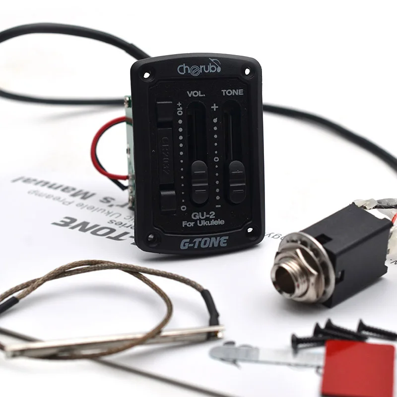 G тон 2 полосный Ukelele EQ миниатюрная гитара укулеле эквалайзер обеспечивающий