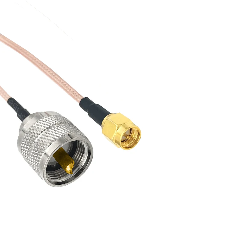 

Conector de antena de Radio portátil, conector macho a macho, UHF, PL259, RG316