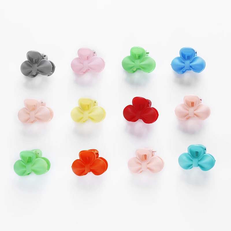 20 штук красочные маленькие зажимы для волос шпильки зажим бантик заколки детей