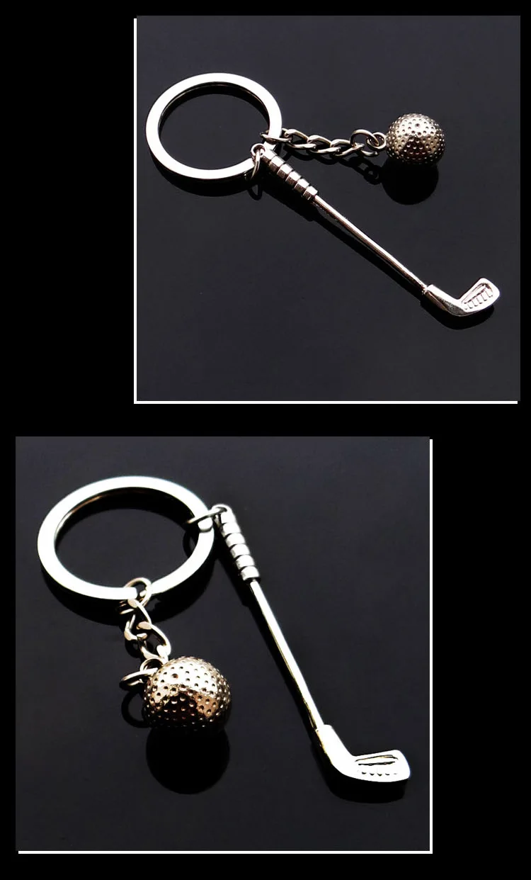 

Creative keychain Games souvenir ball key ring metal golf key ring creative small gift golf gift boyfriend gift