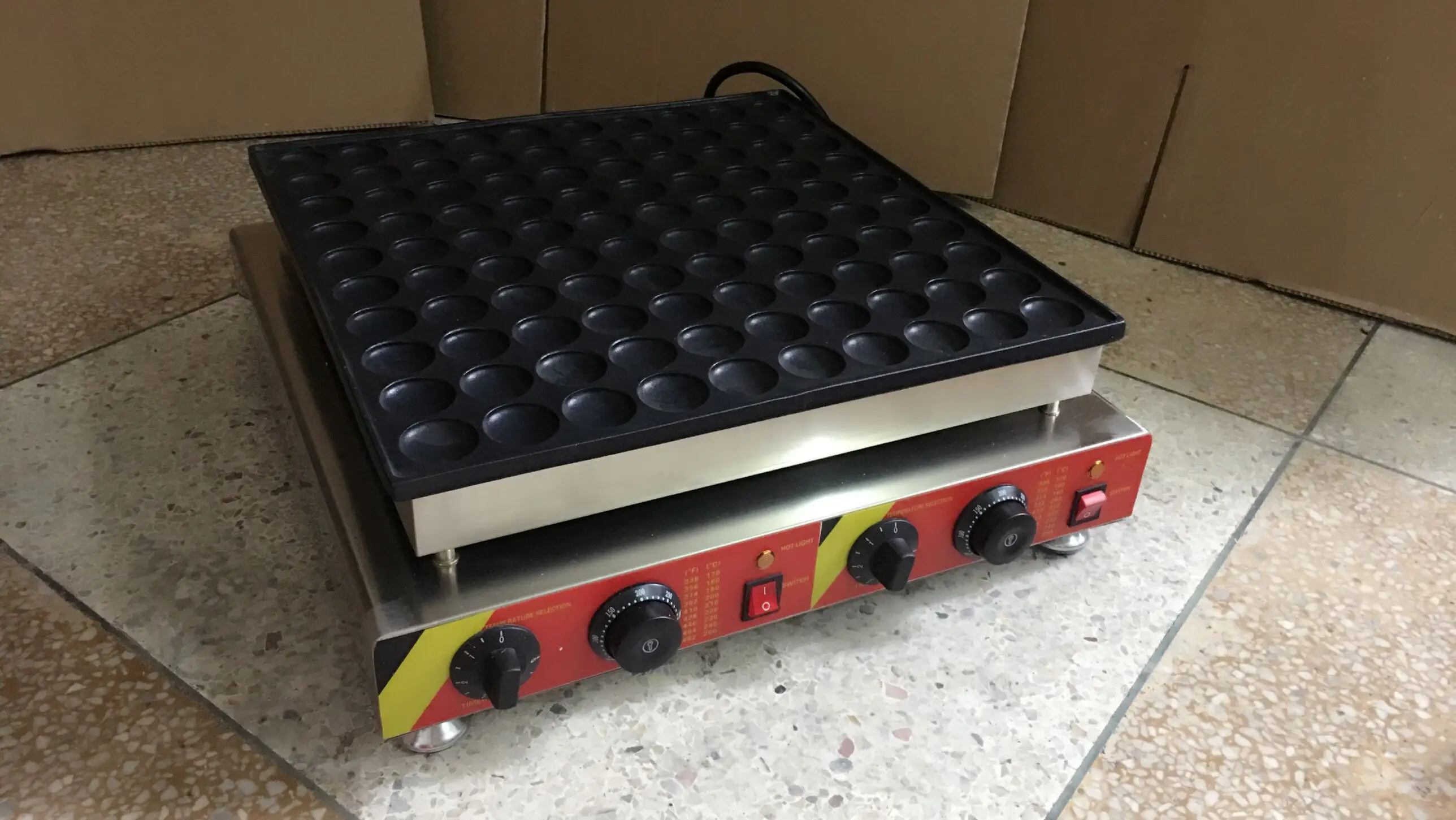 Free Shipping 100 Pcs Commercial Use 110v 220v Pancakes Maker Non-stick Poffertjes Machine Mini Dorayaki Grill | Бытовая техника