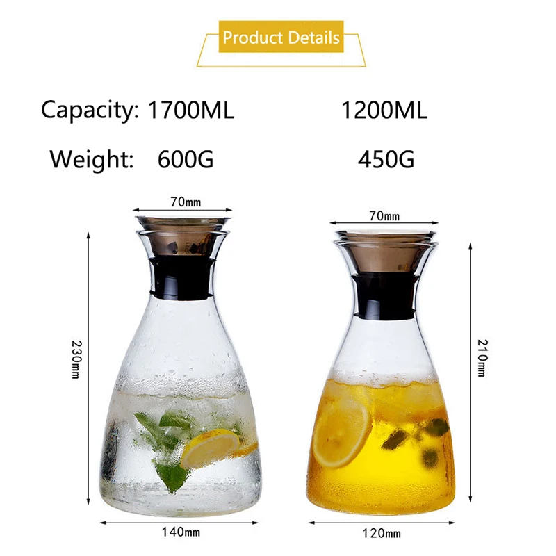 2020 термостойкая стеклянная бутылка для холодной воды летняя большой емкости