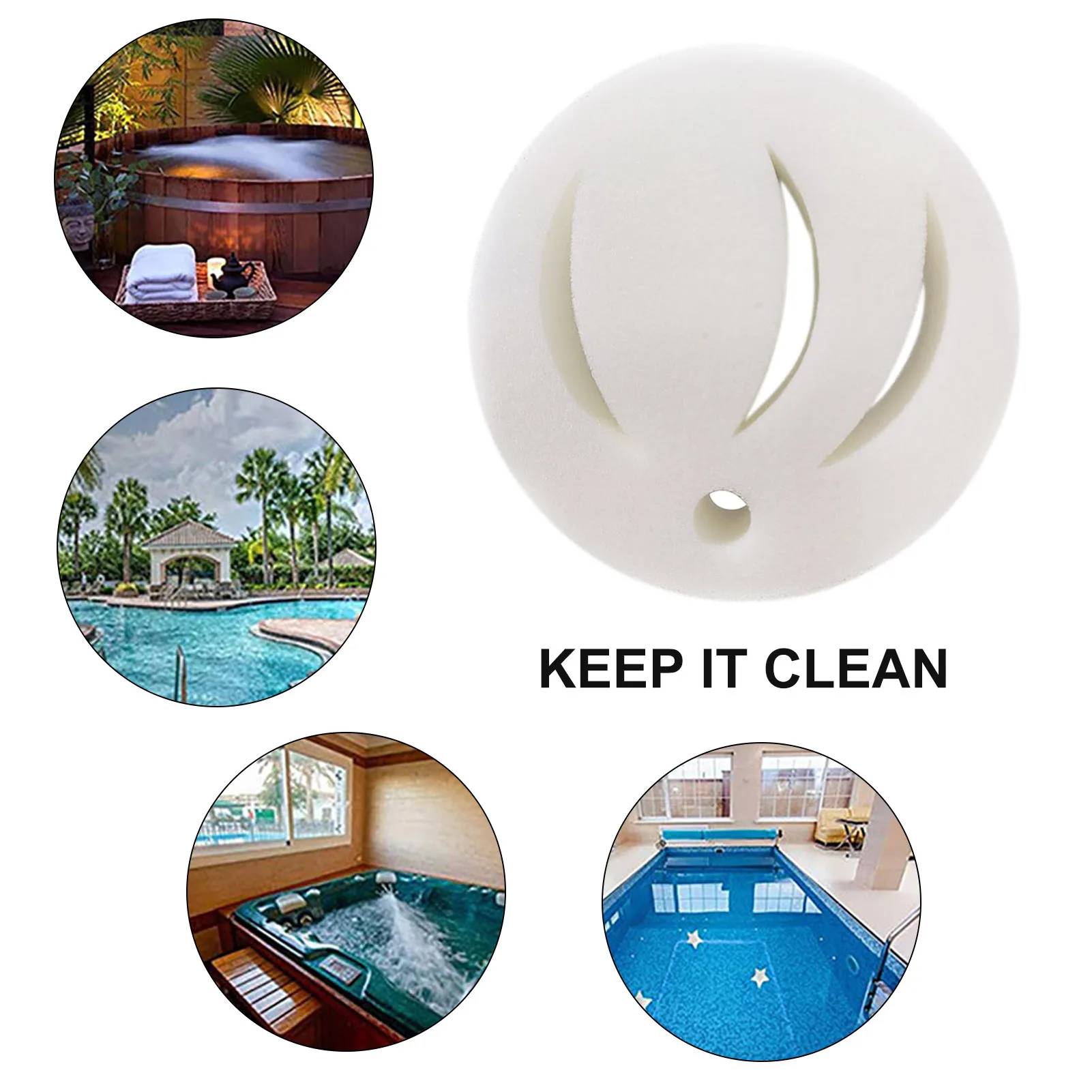 

Blossom Oil-absorbing Sponge Swim Pool Sponge Absorb Oil Dirt Absorbing Scum Sponge Hotel Bathing Pool Clean Tool Accessories